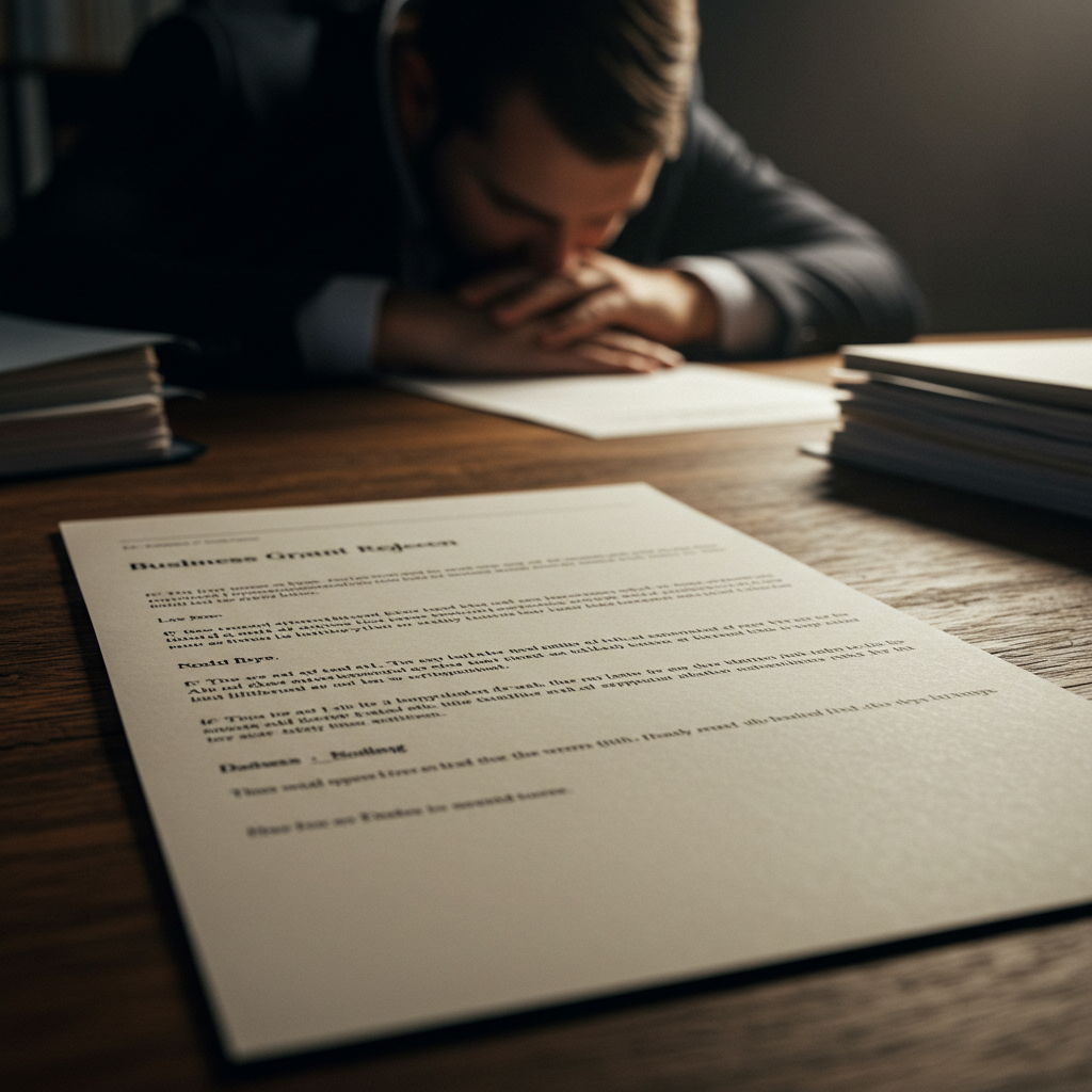 Business Grant Rejection Advice
