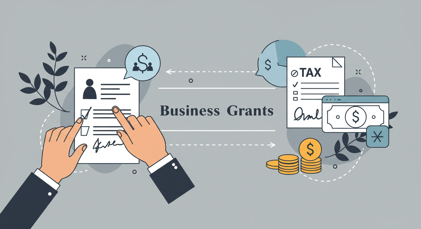 business grant and taxes